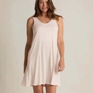 Faceplant Dreams Bamboo V-Neck Nightshirt Pink Size XL